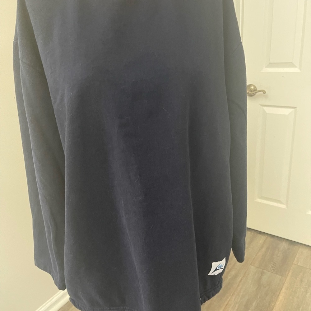 Chikiwi Sportswear Navy Pullover Cotton Sweatshirt Size Large